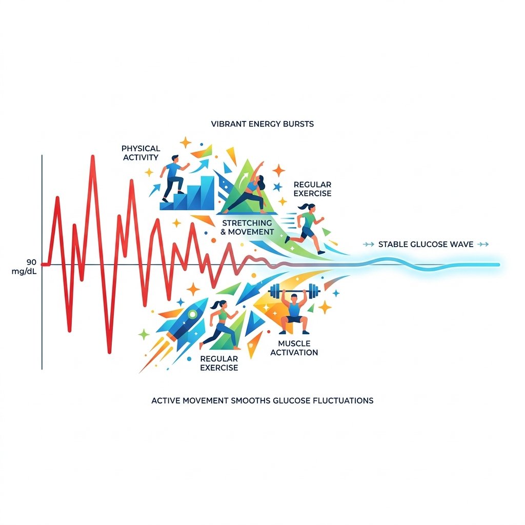 Exercise Snacking for Stable Glucose Curves